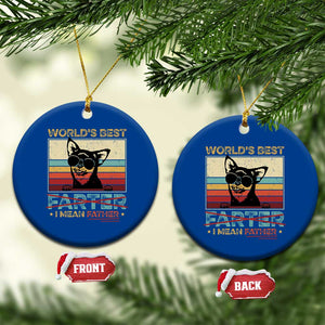 Funny Dad Dog Ceramic Ornament Fathers Day World's Best Farter I Mean Father TS10 1pc Blue Print Your Wear