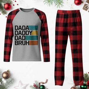 Dada Daddy Dad Bruh Plaid Pajama Set Funny Fathers Day Bruh TS10 Buffalo Plaid Print Your Wear