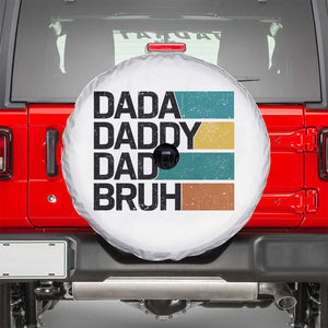 Dada Daddy Dad Bruh Spare Tire Cover Funny Fathers Day Bruh TS10 White Print Your Wear