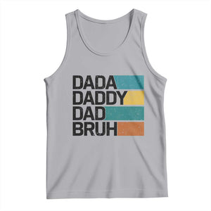 Dada Daddy Dad Bruh Tank Top Funny Fathers Day Bruh TS10 Athletic Heather Print Your Wear