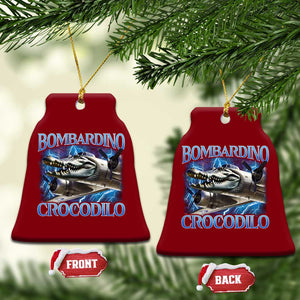 Bombardino Crocodilo Ceramic Ornament Internet Memes Italian Brainrot TS10 Print Your Wear