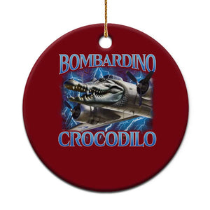 Bombardino Crocodilo Ceramic Ornament Internet Memes Italian Brainrot TS10 1pc Red Print Your Wear
