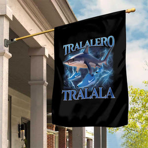 Tralalero Tralala Shark Garden Flag Funny Internet Brainrot Memes Gen Alpha TS10 Print Your Wear