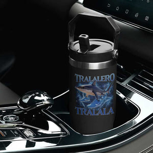 Tralalero Tralala Shark Flip Straw Tumbler Funny Internet Brainrot Memes Gen Alpha TS10 Print Your Wear