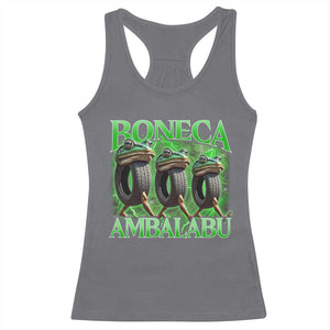 Boneca Ambalabu Frog Racerback Tank Top Funny Internet Brainrot Memes Gen Alpha TS10 Charcoal Print Your Wear