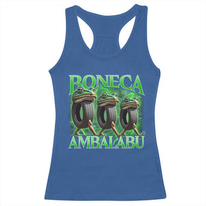 Boneca Ambalabu Frog Racerback Tank Top Funny Internet Brainrot Memes Gen Alpha TS10 Royal Blue Print Your Wear