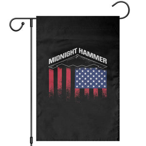 Operation Midnight Hammer Garden Flag Tactical Warfare Jets Bombers Military American Flag TS10 Black Print Your Wear