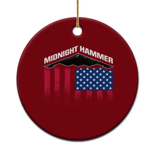 Operation Midnight Hammer Ceramic Ornament Tactical Warfare Jets Bombers Military American Flag TS10 1pc Red Print Your Wear