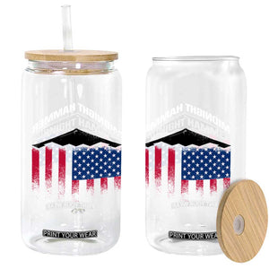 Operation Midnight Hammer Glass Can Tactical Warfare Jets Bombers Military American Flag TS10 Print Your Wear