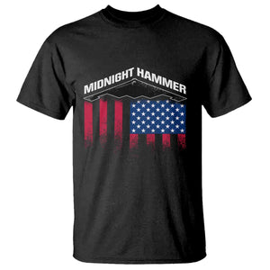 Operation Midnight Hammer T Shirt Tactical Warfare Jets Bombers Military American Flag TS10 Black Print Your Wear