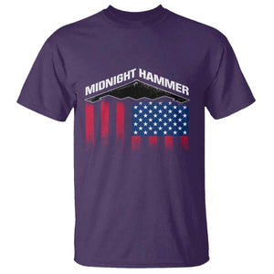 Operation Midnight Hammer T Shirt Tactical Warfare Jets Bombers Military American Flag TS10 Purple Print Your Wear