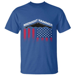 Operation Midnight Hammer T Shirt Tactical Warfare Jets Bombers Military American Flag TS10 Royal Blue Print Your Wear