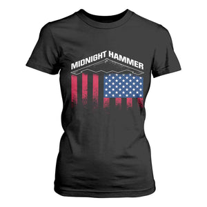 Operation Midnight Hammer T Shirt For Women Tactical Warfare Jets Bombers Military American Flag TS10 Black Print Your Wear