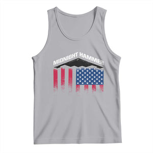 Operation Midnight Hammer Tank Top Tactical Warfare Jets Bombers Military American Flag TS10 Athletic Heather Print Your Wear