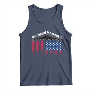 Operation Midnight Hammer Tank Top Tactical Warfare Jets Bombers Military American Flag TS10 Navy Print Your Wear