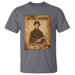 Cathay Williams T Shirt Buffalo Soldier First African American Female Soldier TS10 Charcoal Print Your Wear