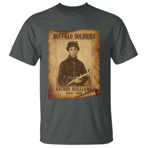 Cathay Williams T Shirt Buffalo Soldier First African American Female Soldier TS10 Dark Heather Print Your Wear