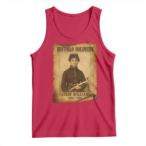 Cathay Williams Tank Top Buffalo Soldier First African American Female Soldier TS10 Red Print Your Wear