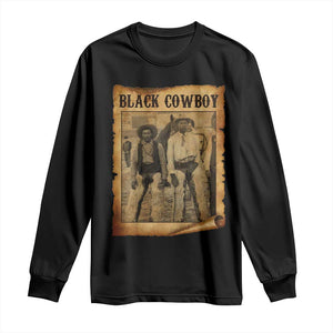 Black Cowboys Long Sleeve Shirt Vintage African American Western Black History TS10 Black Print Your Wear