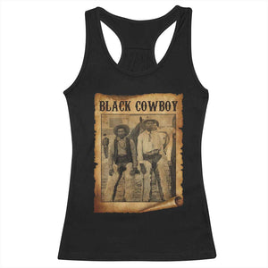 Black Cowboys Racerback Tank Top Vintage African American Western Black History TS10 Black Print Your Wear