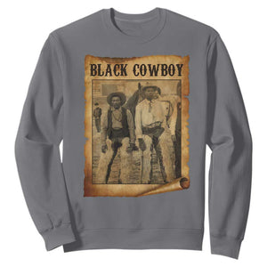 Black Cowboys Sweatshirt Vintage African American Western Black History TS10 Charcoal Print Your Wear