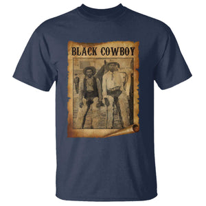 Black Cowboys T Shirt Vintage African American Western Black History TS10 Navy Print Your Wear