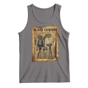 Black Cowboys Tank Top Vintage African American Western Black History TS10 Deep Heather Print Your Wear