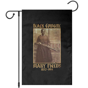 Mary Fields Black Cowgirl Garden Flag Vintage African American Western Black History TS10 Black Print Your Wear