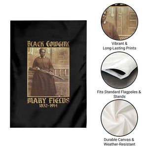 Mary Fields Black Cowgirl Garden Flag Vintage African American Western Black History TS10 Print Your Wear