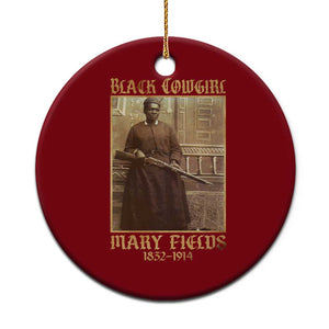 Mary Fields Black Cowgirl Ceramic Ornament Vintage African American Western Black History TS10 1pc Red Print Your Wear