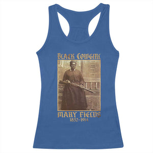 Mary Fields Black Cowgirl Racerback Tank Top Vintage African American Western Black History TS10 Royal Blue Print Your Wear