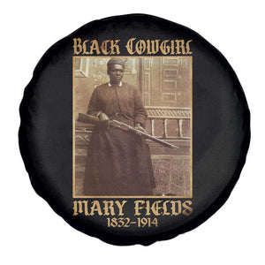 Mary Fields Black Cowgirl Spare Tire Cover Vintage African American Western Black History TS10 Print Your Wear