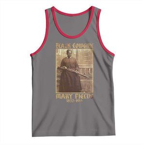 Mary Fields Black Cowgirl Tank Top Vintage African American Western Black History TS10 Deep Heather Red Print Your Wear