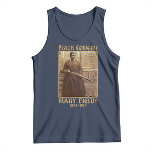 Mary Fields Black Cowgirl Tank Top Vintage African American Western Black History TS10 Navy Print Your Wear