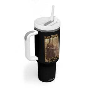 Mary Fields Black Cowgirl Tumbler With Handle Vintage African American Western Black History TS10 Print Your Wear
