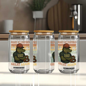 Retro Alligator Alcatraz Glass Can Funny Florida Everglades Dark Humor TS10 Print Your Wear