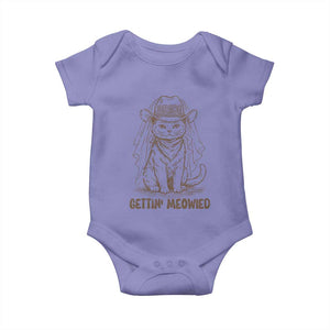 Cowgirl Bride Cat Baby Onesie Vintage Cow Cat Rodeo Bachelorette TS10 Violet Print Your Wear