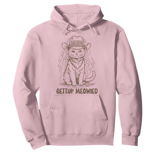 Cowgirl Bride Cat Hoodie Vintage Cow Cat Rodeo Bachelorette TS10 Light Pink Print Your Wear