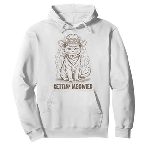 Cowgirl Bride Cat Hoodie Vintage Cow Cat Rodeo Bachelorette TS10 White Print Your Wear