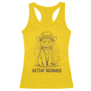 Cowgirl Bride Cat Racerback Tank Top Vintage Cow Cat Rodeo Bachelorette TS10 Daisy Print Your Wear