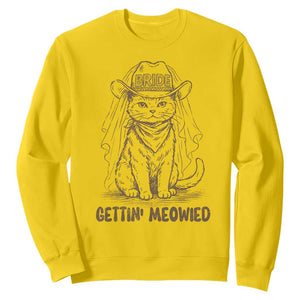 Cowgirl Bride Cat Sweatshirt Vintage Cow Cat Rodeo Bachelorette TS10 Daisy Print Your Wear