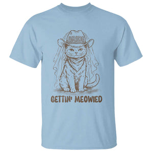 Cowgirl Bride Cat T Shirt Vintage Cow Cat Rodeo Bachelorette TS10 Light Blue Print Your Wear