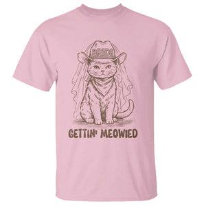 Cowgirl Bride Cat T Shirt Vintage Cow Cat Rodeo Bachelorette TS10 Light Pink Print Your Wear