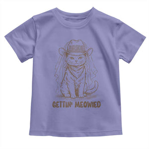 Cowgirl Bride Cat Toddler T Shirt Vintage Cow Cat Rodeo Bachelorette TS10 Violet Print Your Wear