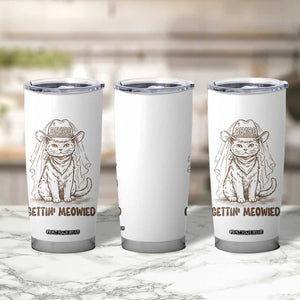 Cowgirl Bride Cat Tumbler Cup Vintage Cow Cat Rodeo Bachelorette TS10 Print Your Wear