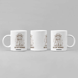 Cowgirl Bride Cat Coffee Mug Vintage Cow Cat Rodeo Bachelorette TS10 Print Your Wear