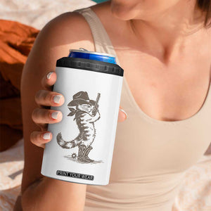 Vintage Cowboy Cat 4 in 1 Can Cooler Tumbler Retro 90s Western Country Rodeo Kitten Cowgirl TS10 Print Your Wear