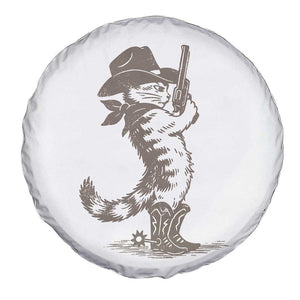 Vintage Cowboy Cat Spare Tire Cover Retro 90s Western Country Rodeo Kitten Cowgirl TS10 Print Your Wear