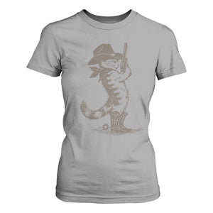 Vintage Cowboy Cat T Shirt For Women Retro 90s Western Country Rodeo Kitten Cowgirl TS10 Sport Gray Print Your Wear