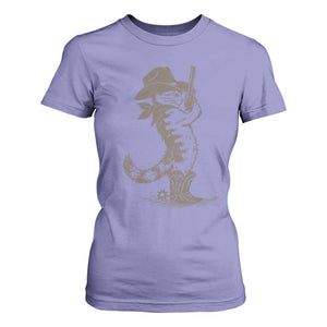 Vintage Cowboy Cat T Shirt For Women Retro 90s Western Country Rodeo Kitten Cowgirl TS10 Violet Print Your Wear